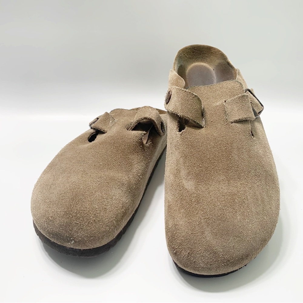 Birkenstock Tan Suede Mules